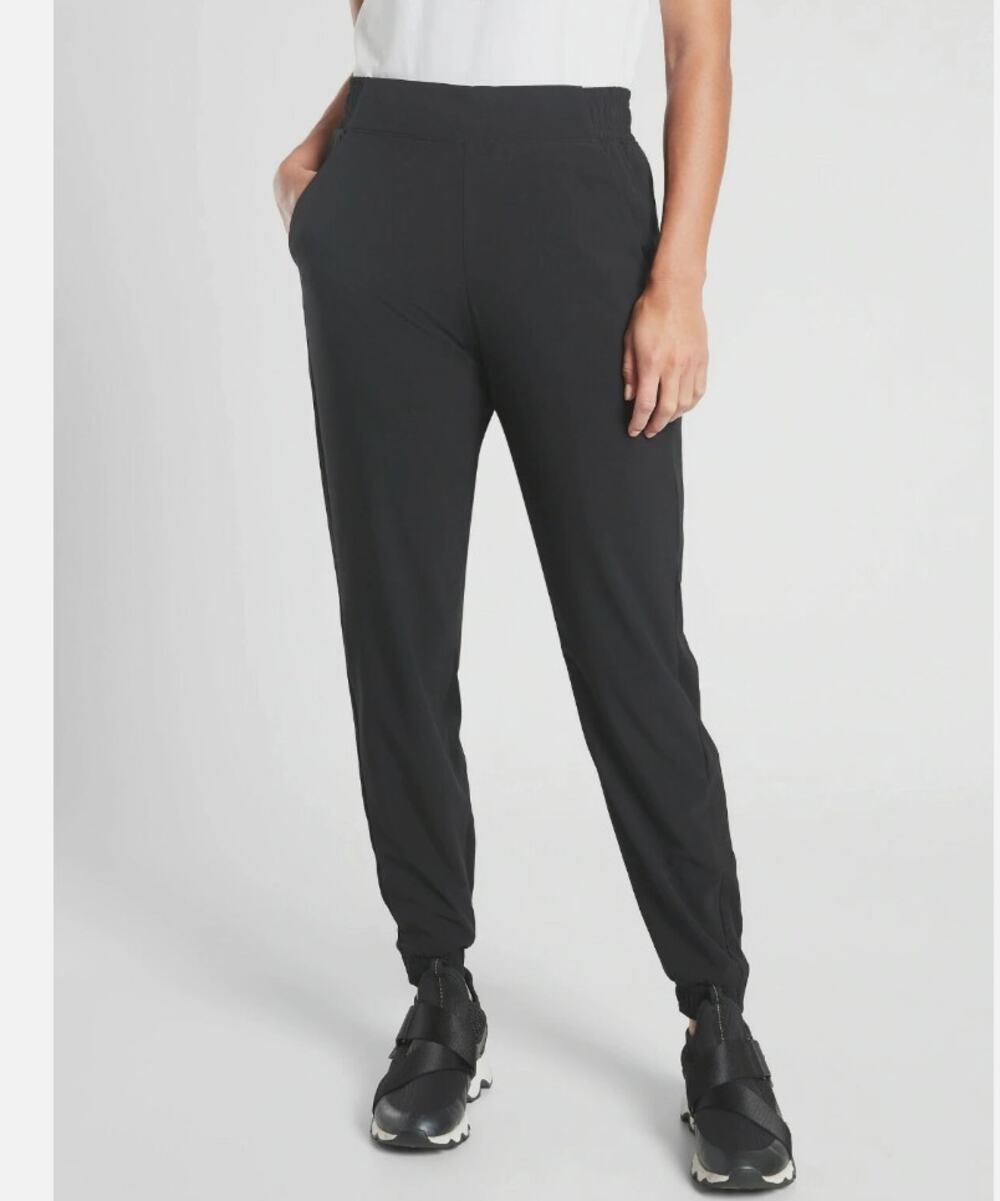 Athleta Black Brooklyn Lined Jogger Pants 12P- Athletic/Athleisure/Loungewear